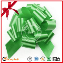 Cinta de PP verde Tire del arco para papel de regalo